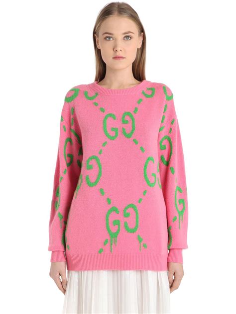 pink gucci sweater fake|gucci pink and green sweater.